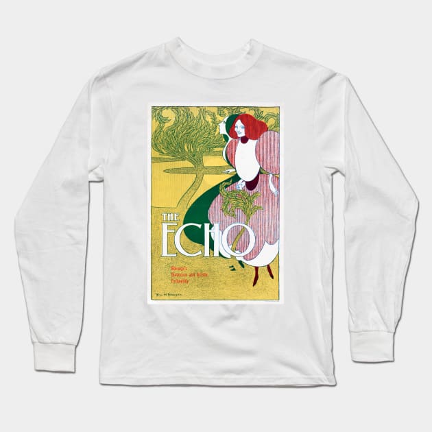 The Echo, 1895 Long Sleeve T-Shirt by WAITE-SMITH VINTAGE ART